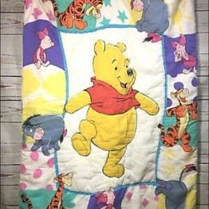 1995 Disney Winnie the Pooh Baby Bedding/Blanket